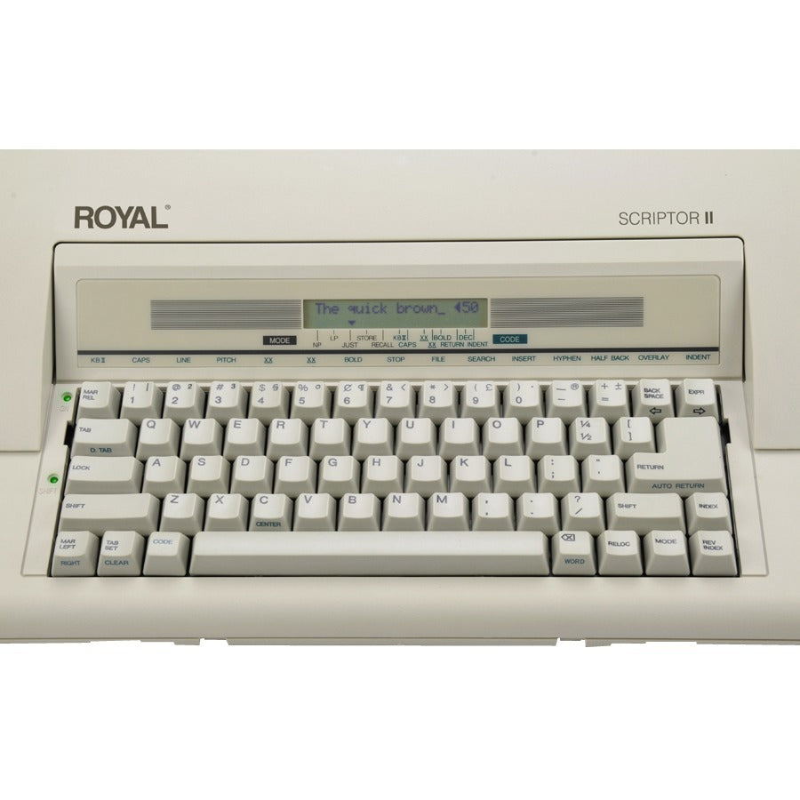 Royal Portable Electronic Typewriter With Memory an Display 69147T
