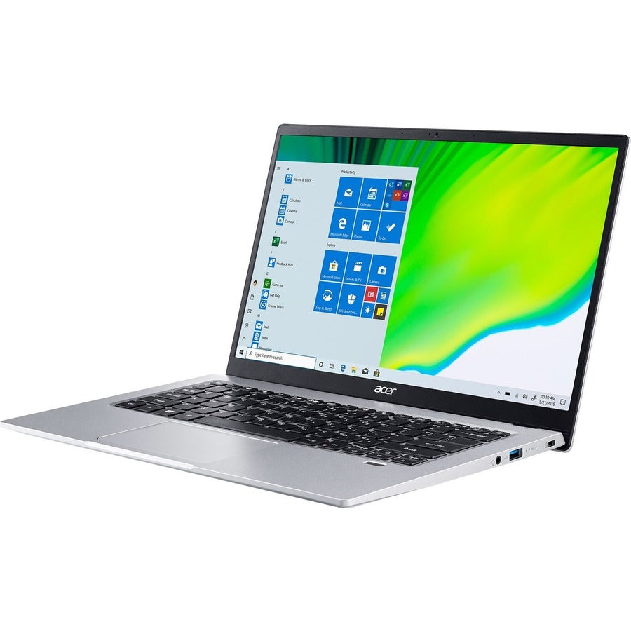 Acer Swift 1 SF114-34 SF114-34-C16K 14" Notebook - Full HD - Intel Celeron N4500 - 4 GB - 128 GB Flash Memory - English Keyboard - Pure Silver NX.A78AA.001