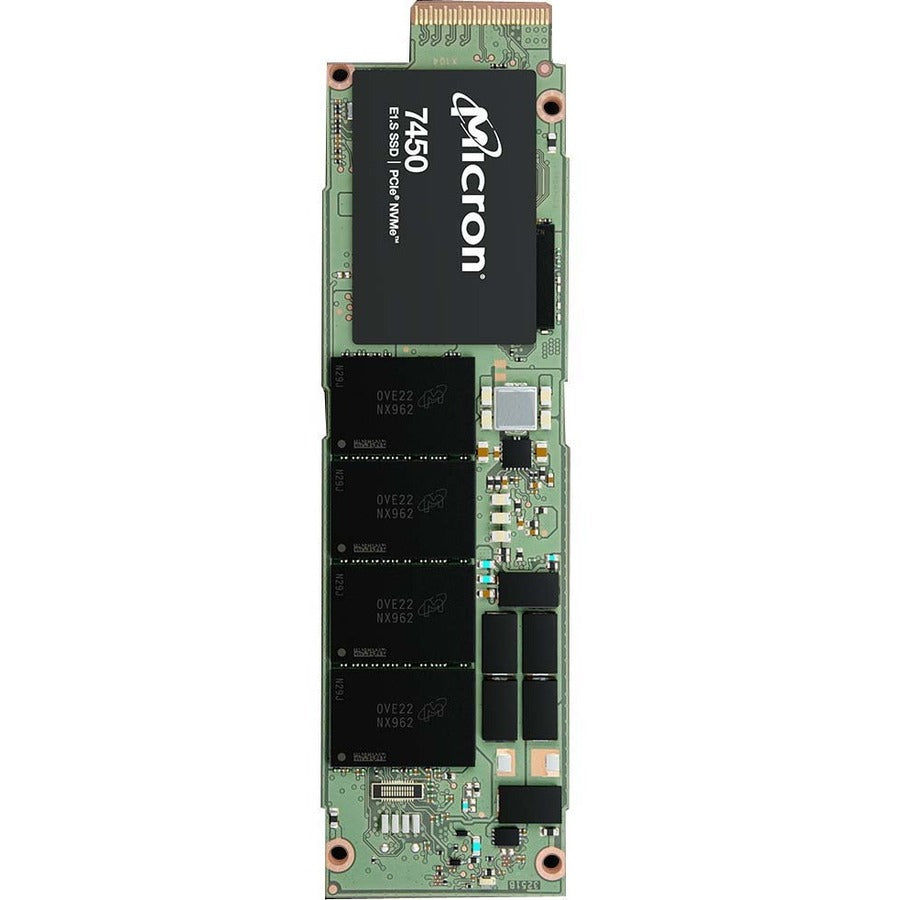 Micron 7450 PRO 7.68 TB Solid State Drive - E1.S - EDSFF Internal - PCI Express NVMe (PCI Express NVMe 4.0 x4) - Read Intensive - TAA Compliant MTFDKBZ7T6TFR-1BC1ZABYYR