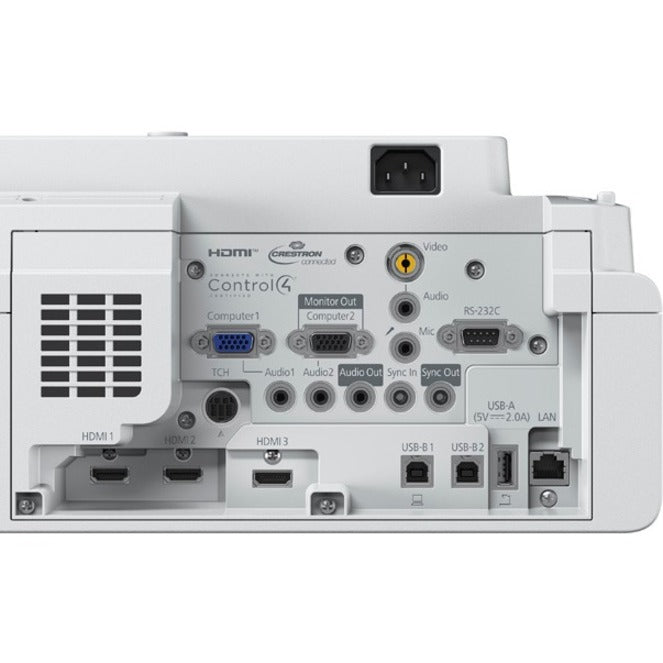 Epson BrightLink 760Wi Ultra Short Throw 3LCD Projector - 16:10 - Wall Mountable, Tabletop V11HA80020