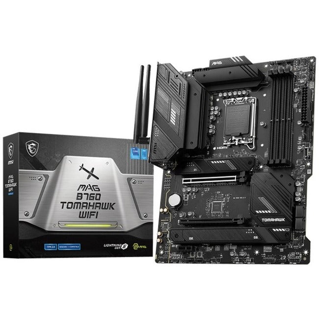 MSI MAG B760 TOMAHAWK WIFI Gaming Desktop Motherboard - Intel B760 Chipset - Socket LGA-1700 - ATX B760TAMAWIFI