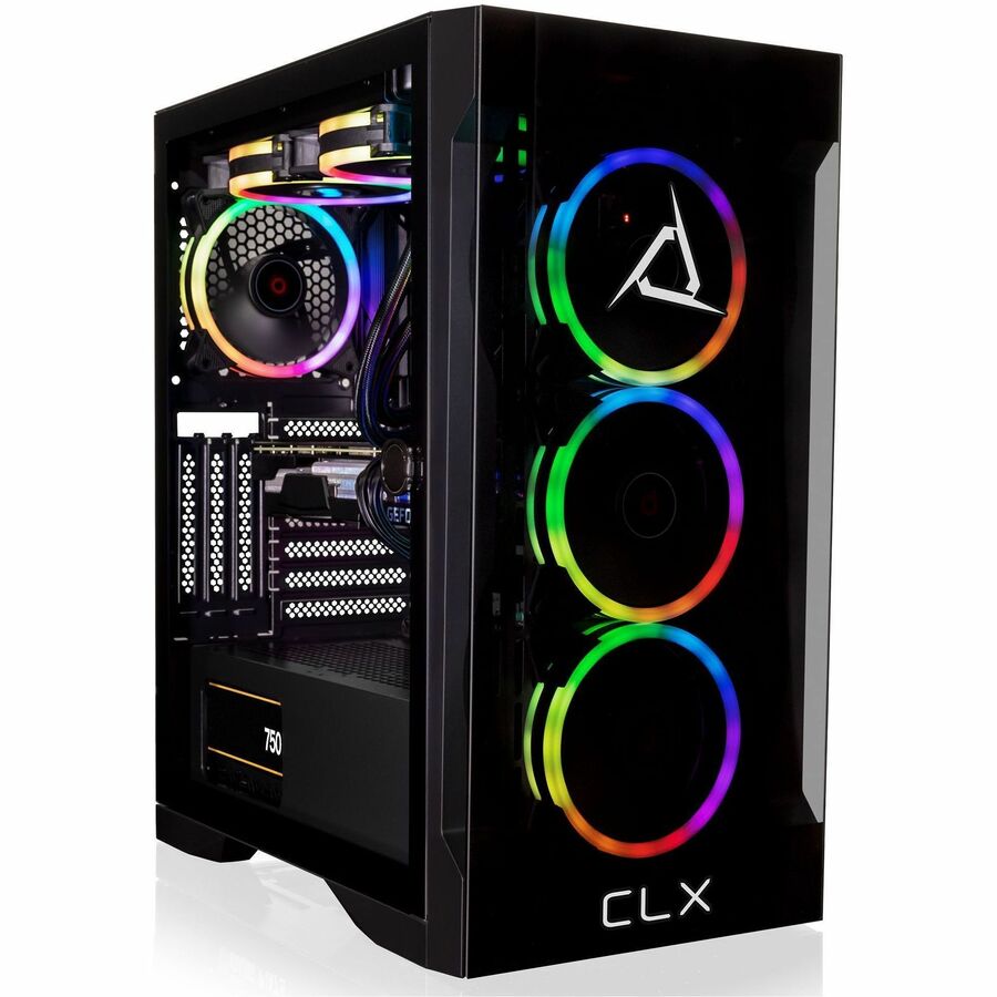 CLX TGMSETRTU3401BM Gaming Desktop Computer - Intel Core i7 13th Gen i7-13700KF - 32 GB - 4 TB HDD - 1 TB SSD - Mid-tower - Black TGMSETRTU3401BM