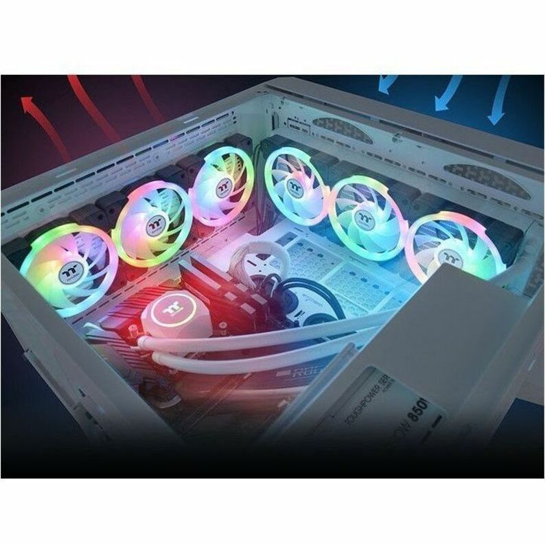 Thermaltake SWAFAN EX12 ARGB Sync PC Cooling Fan TT Premium Edition (3-Fan Pack) - 3 Pack CL-F167-PL12SW-A