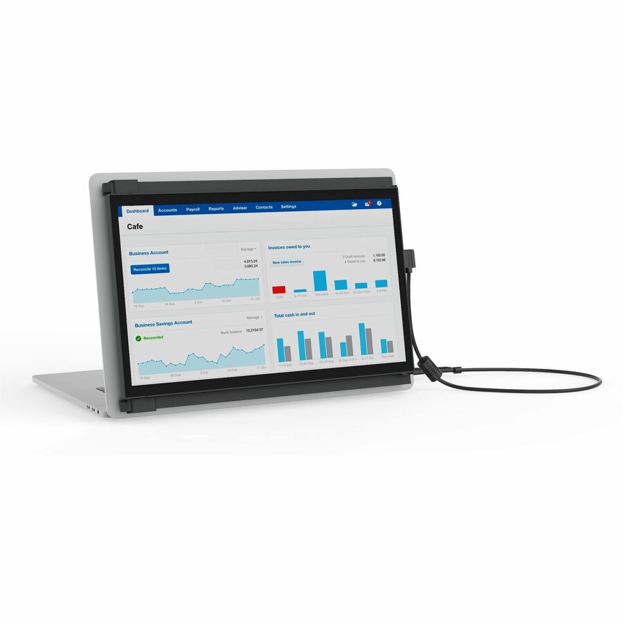 Mobile Pixels DUEX Plus 101-1006P04 13" Class LCD Monitor - Black 101-1006P04