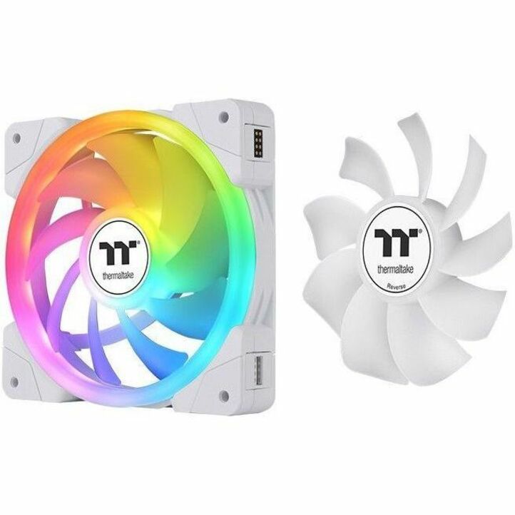 Thermaltake SWAFAN EX14 ARGB Sync PC Cooling Fan White TT Premium Edition (3-Fan Pack) - 3 Pack CL-F170-PL14SW-A