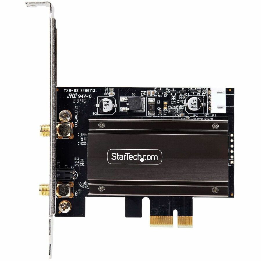 StarTech.com Wi-Fi 6E PCIe Network Card, Bluetooth 5.3, Magnetic Antenna Base, Tri-Band 802.11ax, AX5400 WiFi NIC, Windows/Linux PAX2235WIFI6ECARD