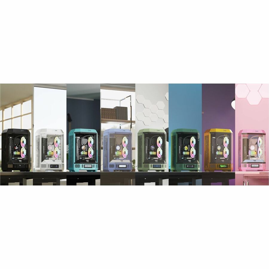 Thermaltake The Tower 300 Bubble Pink Micro Tower Chassis CA-1Y4-00SAWN-00