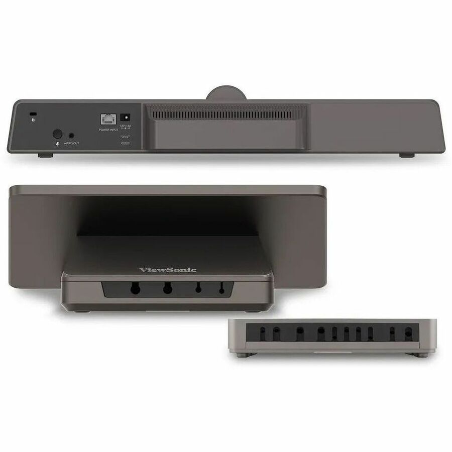 ViewSonic TeamJoin TRS10-UB Bundle Certified for Microsoft Teams Rooms includes MPC310-W31-TU Computing Engine mini-PC, MRC1010-TN 10-inch touch console, and UMB202 3-in-1 4K UHD Video Conference Camera TRS10-UB