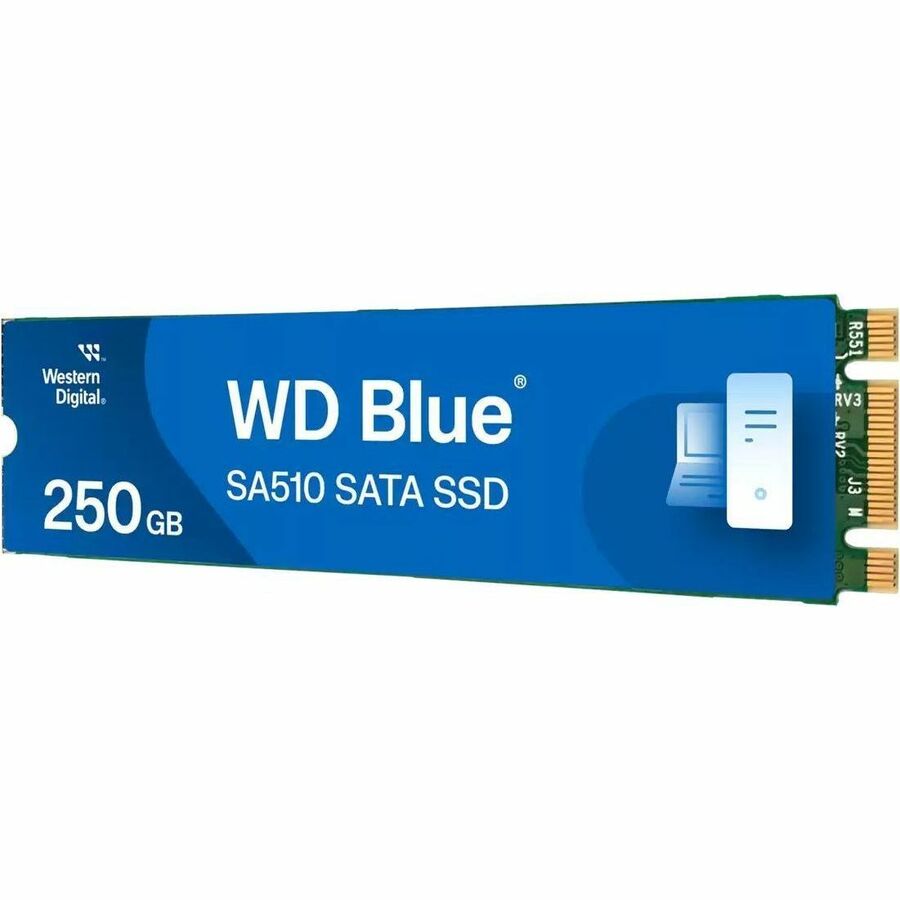 WD Blue SA510 WDS250G3B0B-00AXS0 250 GB Solid State Drive - M.2 2280 Internal - SATA (SATA/600) WDS250G3B0B-00AXS0