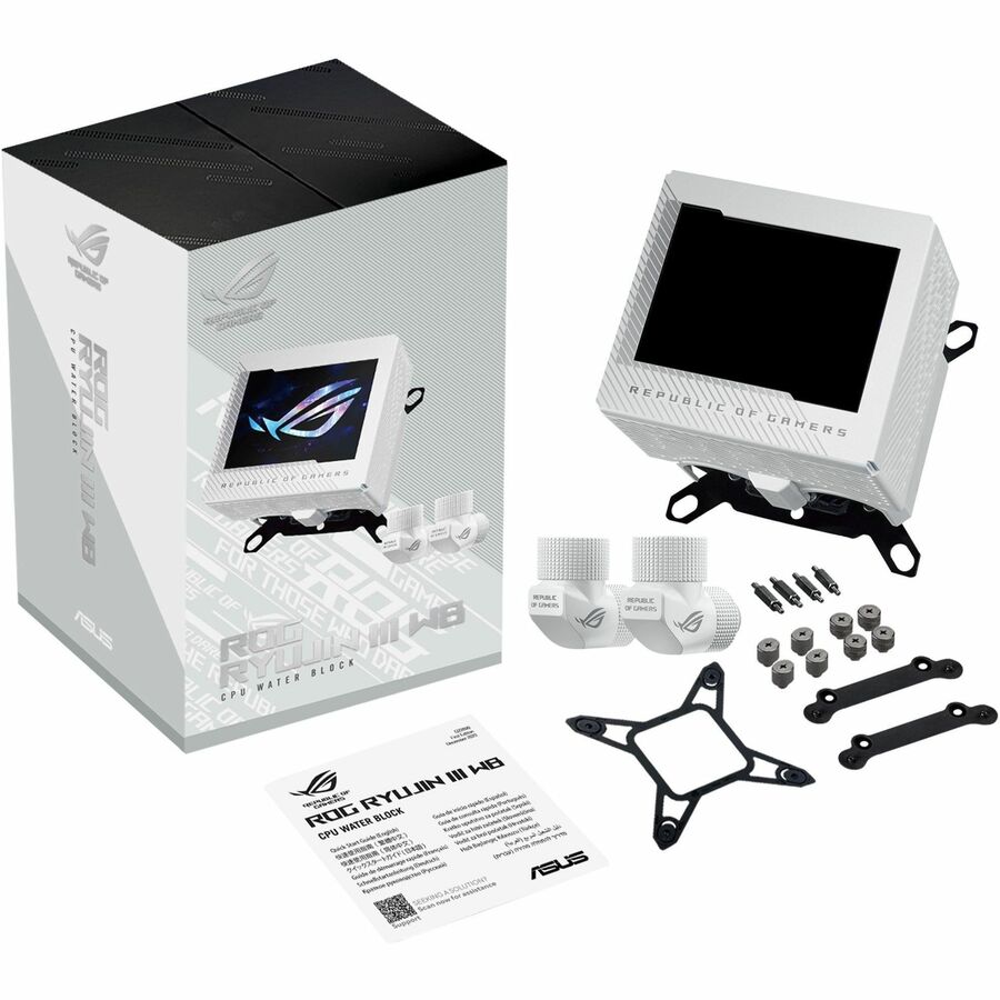 Asus ROG RYUJIN III WB White Edition Cooling Fan/Water Block ROG RYUJIN III WB WHT