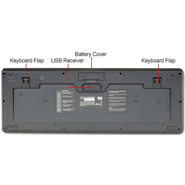Adesso Wireless Desktop Touchpad Keyboard WKB-4400UB