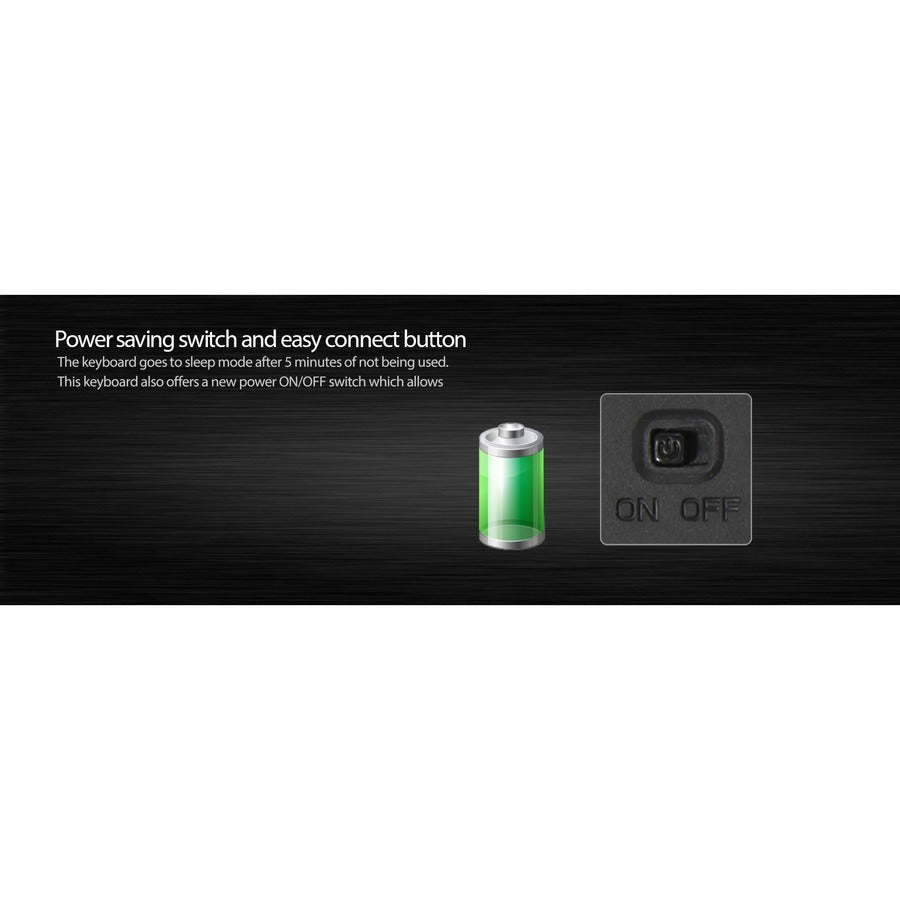 Adesso Wireless Desktop Touchpad Keyboard WKB-4400UB