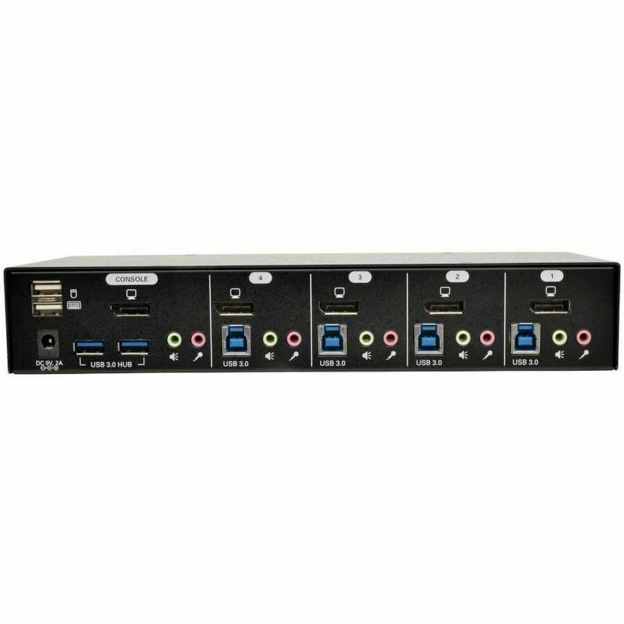 Eaton Tripp Lite Series 4-Port DisplayPort KVM Switch with Audio, Cables and USB 3.0 SuperSpeed Hub B004-DPUA4-K