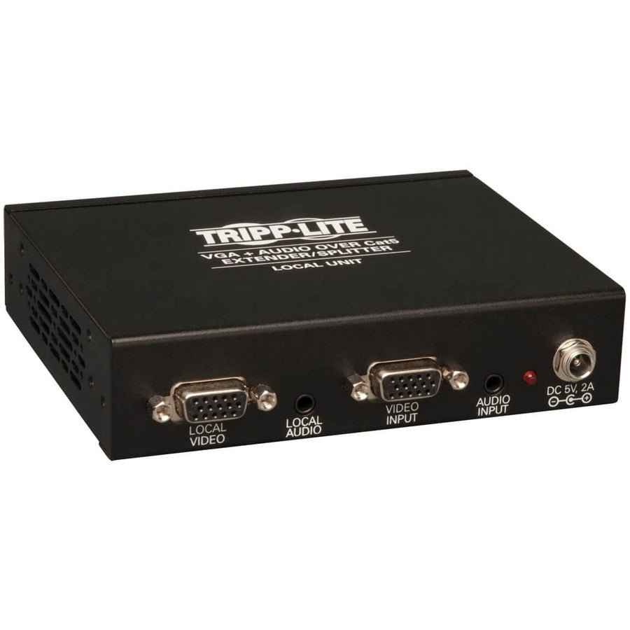 Tripp Lite by Eaton 4-Port VGA over Cat5/6 Splitter/Extender, Box-Style Transmitter for Video/Audio, Up to 1000 ft. (305 m), TAA B132-004A-2