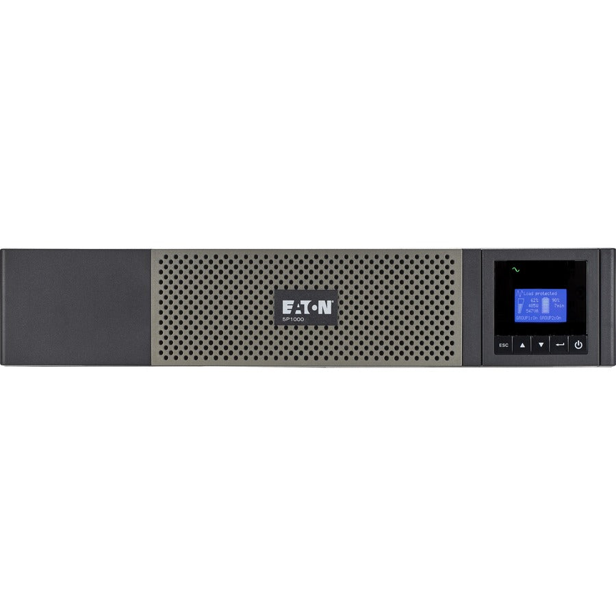 Eaton 5P 1000VA 770W 120V Line-Interactive UPS, 5-15P, 10x 5-15R Outlets, 16-Inch Depth, True Sine Wave, Cybersecure Network Card Option, 2U - Battery Backup 5P1000RC