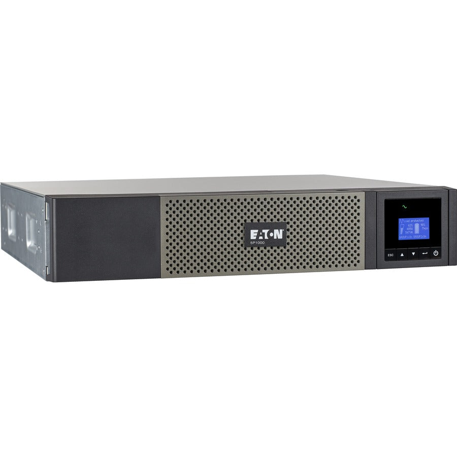 Eaton 5P 1000VA 770W 120V Line-Interactive UPS, 5-15P, 10x 5-15R Outlets, 16-Inch Depth, True Sine Wave, Cybersecure Network Card Option, 2U - Battery Backup 5P1000RC