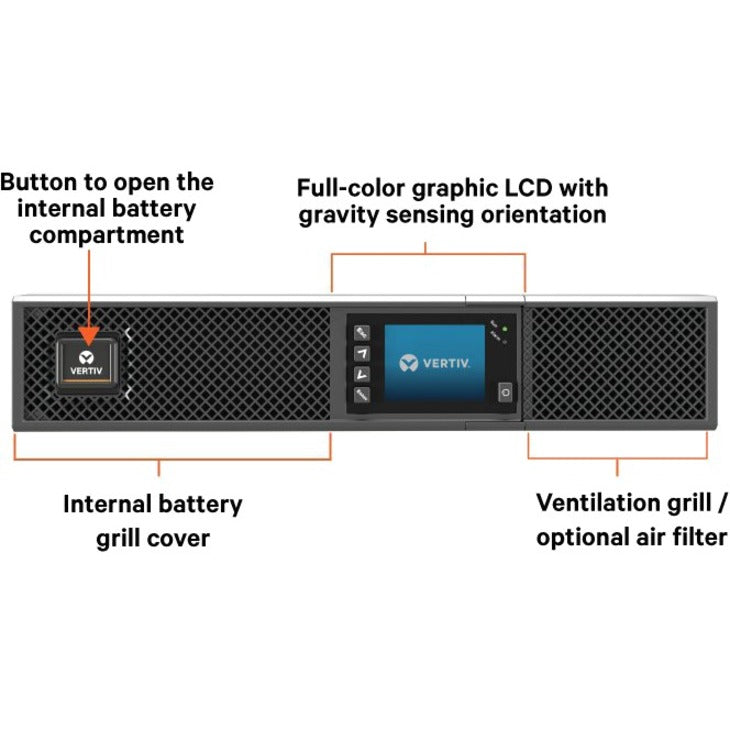 Vertiv Liebert GXT5 3000VA 120V UPS with SNMP/Webcard GXT5-3000LVRT2UXLN