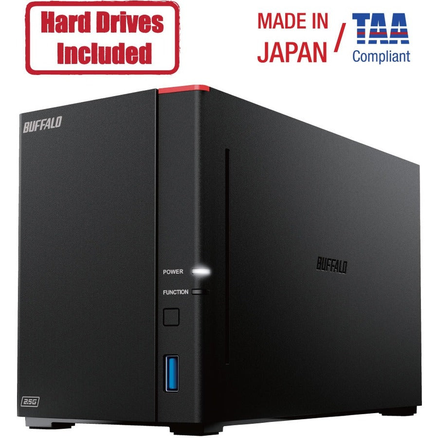 BUFFALO LinkStation 720 2-Bay 8TB Personal Cloud NAS Storage Hard Drives Included LS720D0802