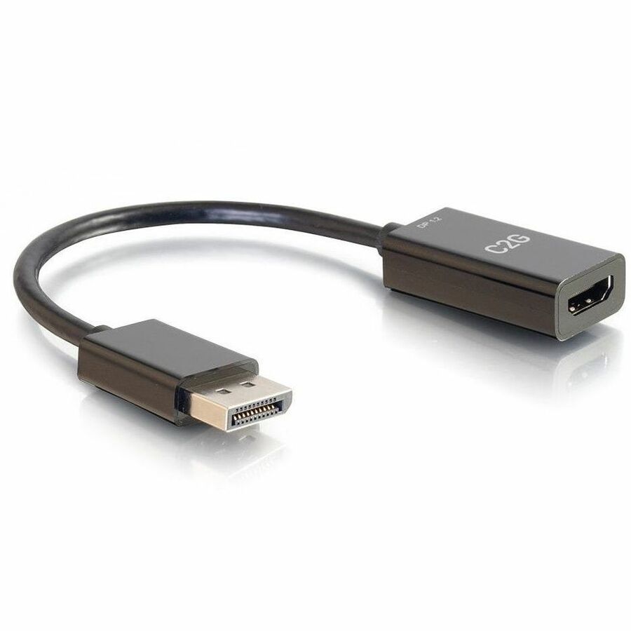 C2G 8in DisplayPort Male to HDMI Female Passive Adapter Converter - 4K 30Hz 54431