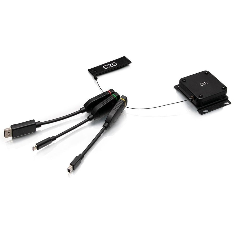 C2G Retractable 4K HDMI Dongle Adapter Ring - Color Coded mDP, DP, USB C C2G30029