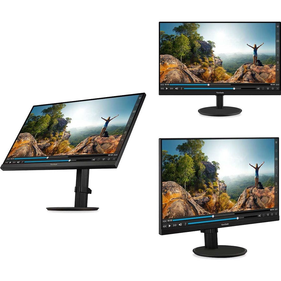 ViewSonic VA2447-MHJ 24 Inch Full HD 1080p Monitor with Advanced Ergonomics, FreeSync, 100Hz, Ultra-Thin Bezel, Eye Care, HDMI, VGA Inputs for Home and Office VA2447-MHJ