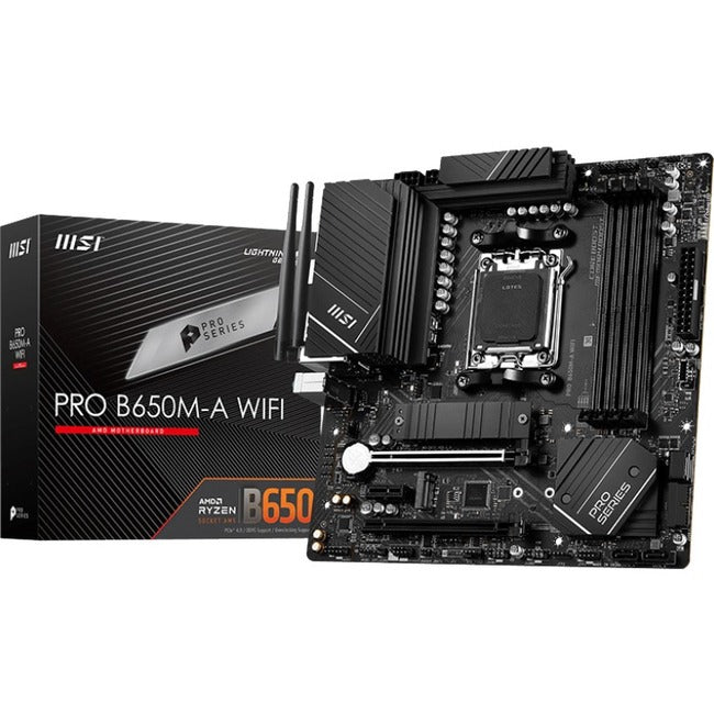 MSI MAG B650 TOMAHAWK WIFI Gaming Desktop Motherboard - AMD B650 Chipset - Socket AM5 - ATX B650TOMAHAWKWIFI