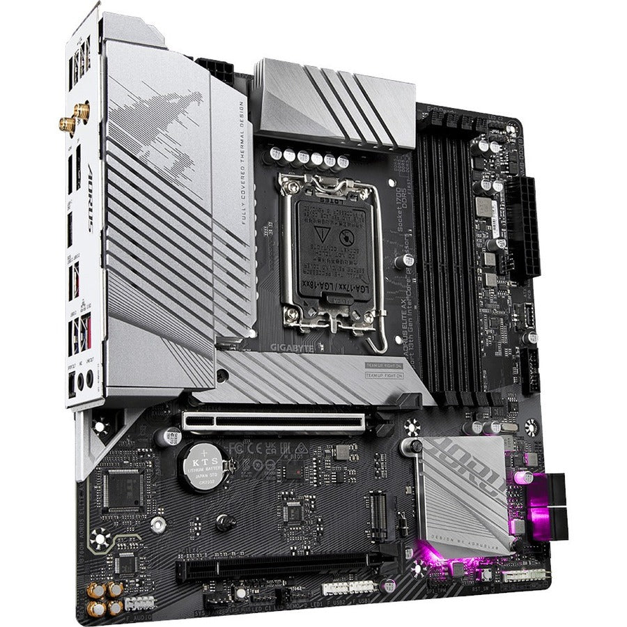Aorus B760M AORUS ELITE AX Gaming Desktop Motherboard - Intel B760 Chipset - Socket LGA-1700 - Micro ATX B760M AORUS ELITE AX