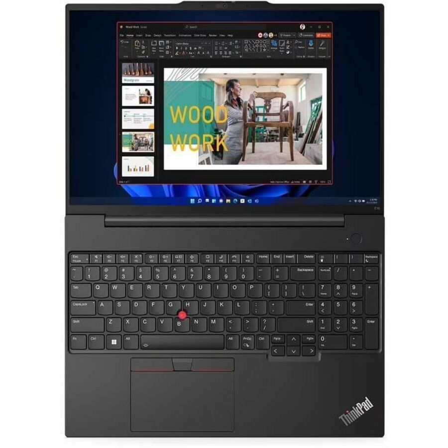 Lenovo ThinkPad E16 Gen 1 21JN0040US 16" Touchscreen Notebook - WUXGA - Intel Core i5 13th Gen i5-1335U - 16 GB - 512 GB SSD - English Keyboard - Graphite Black 21JN0040US