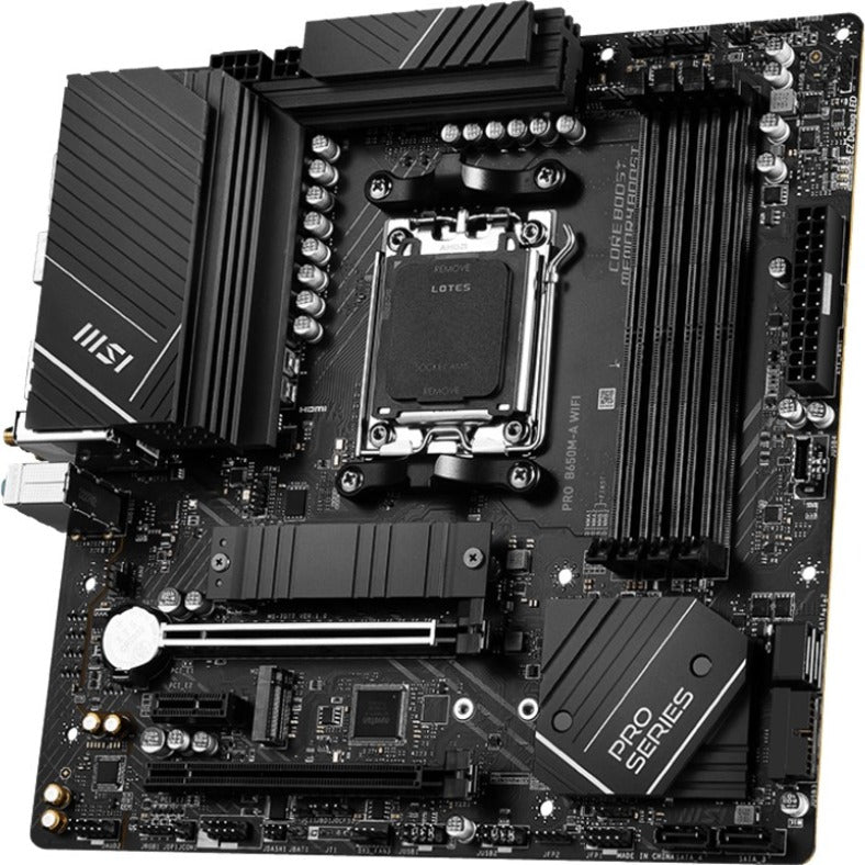 MSI B650M-A WIFI Desktop Motherboard - AMD B650 Chipset - Socket AM5 - Micro ATX B650MAWIFI