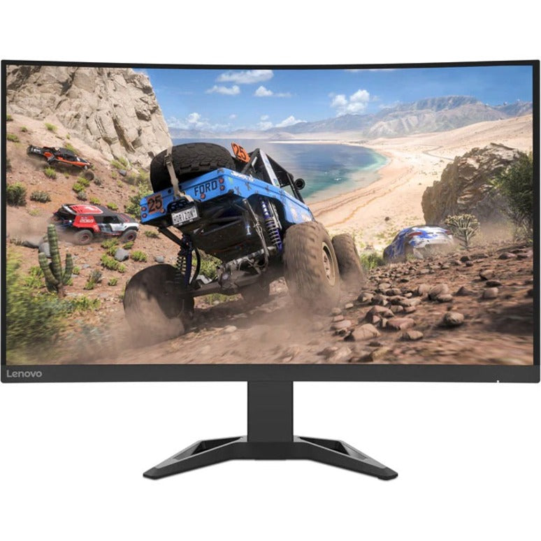 Lenovo G32qc-30 32" Class WQHD Curved Screen LED Monitor - 16:9 - Raven Black 66F2GCC1US