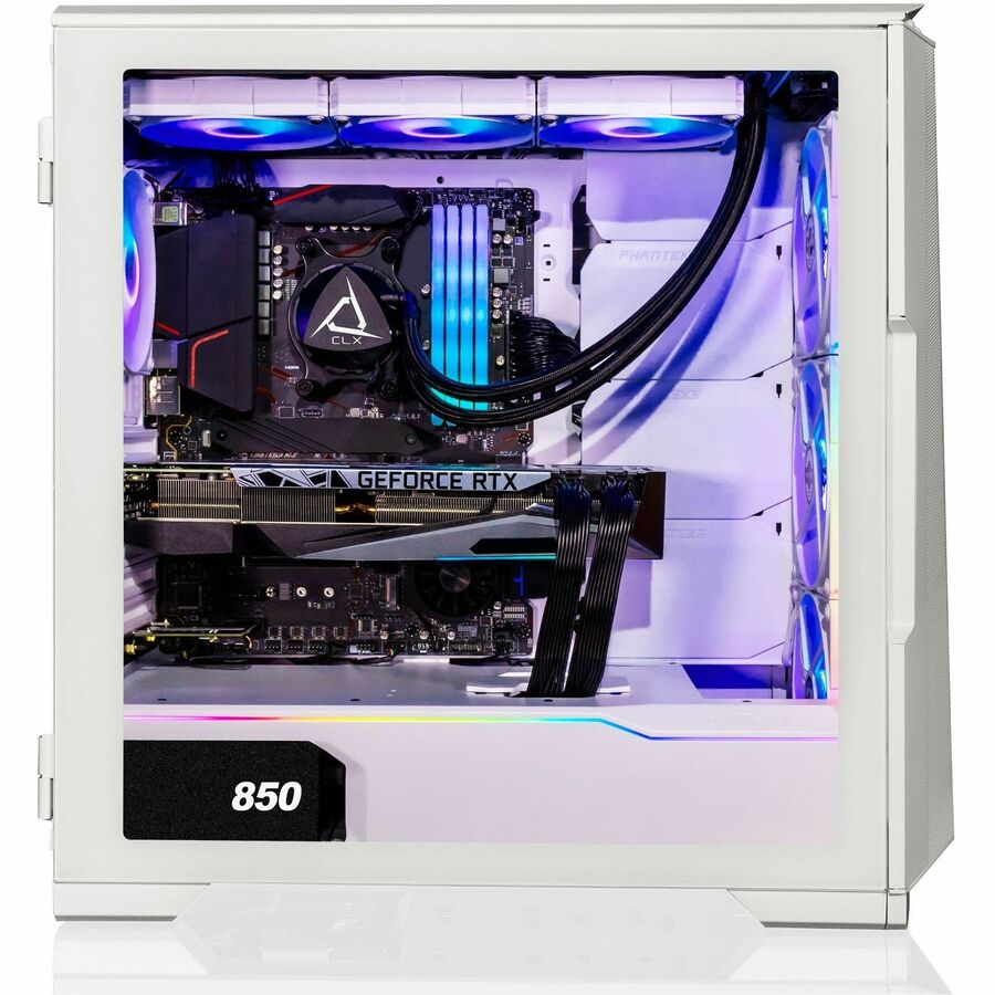 CLX SET Gaming Desktop - Liquid Cooled AMD Ryzen 9 7900X 4.7GHz 12-Core Processor, 64GB DDR5 Memory, GeForce RTX 4080 16GB GDDR6X Graphics, 1TB SSD, 6TB HDD, WiFi, Windows 11 Home 64-bit TGMSETRTU2B04WM