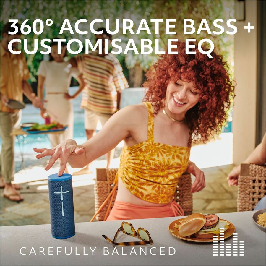 Ultimate Ears BOOM 4 Portable Waterproof Bluetooth Speaker With 360-Degree, Bold, Immersive, Crystal-Clear Sound, Floating Speaker With 15-Hour Battery and 147ft (45m) Range, Lilac 984-002009
