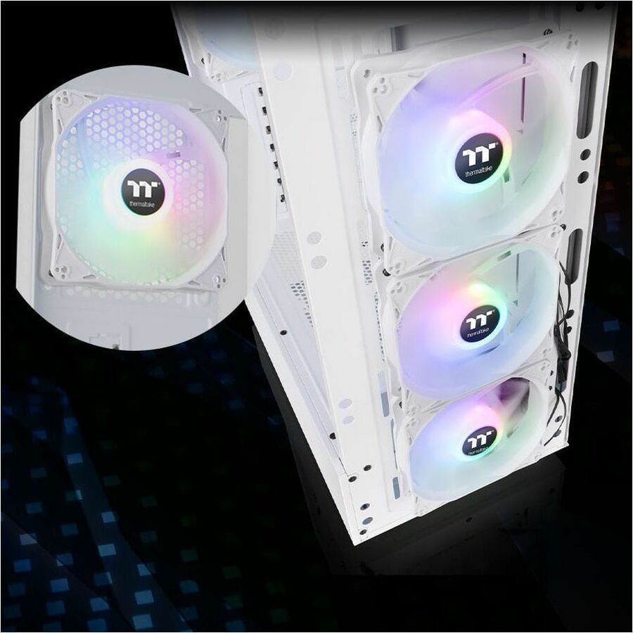 Thermaltake S200 Plus TG ARGB Mid Tower Chassis CA-1X2-00M6WN-01