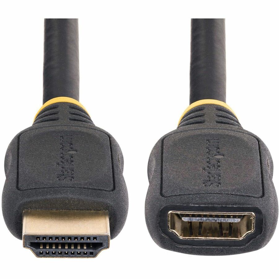 StarTech.com 18in (0.5m) HDMI 2.0 Extension Cable, High Speed HDMI Port Saver Cable, 4K 60Hz, HDMI Male to Female Extension Adapter Cord HD2MF18INL