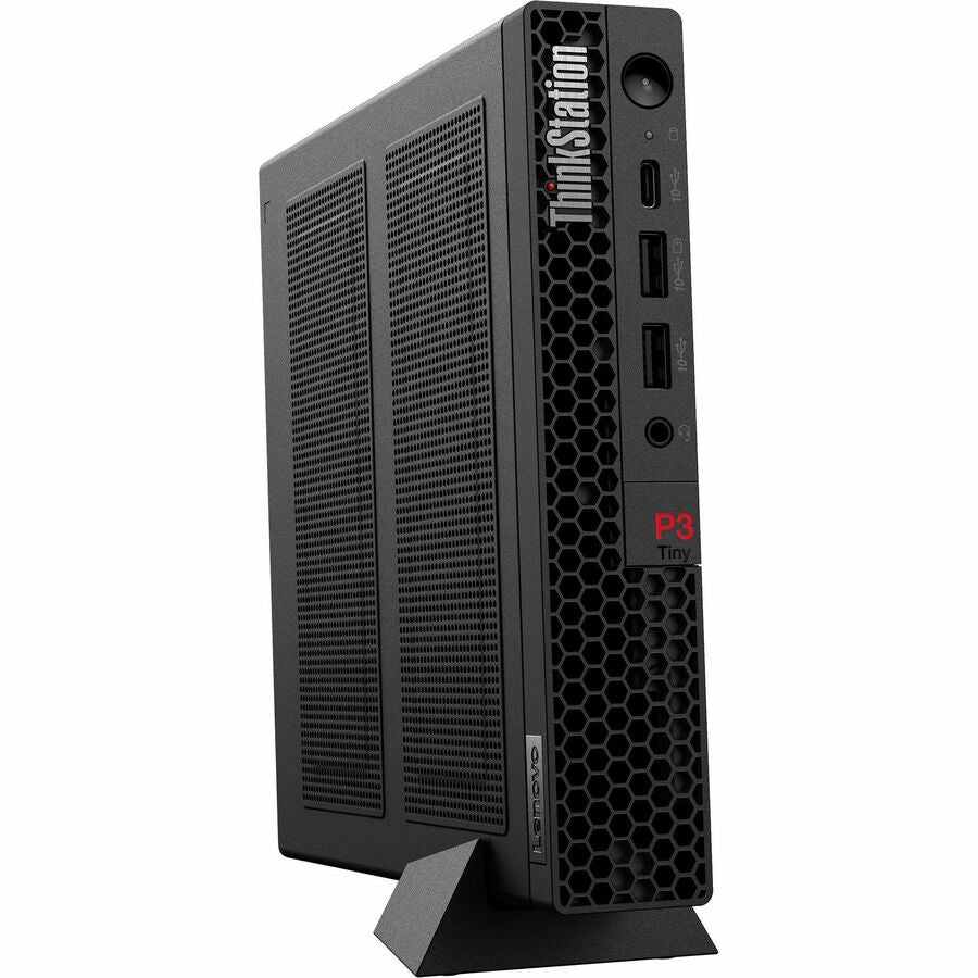 Lenovo ThinkStation P3 30H00072US Workstation - 1 x Intel Core i7 14th Gen i7-14700 - vPro Technology - 16 GB - 512 GB SSD - Tiny - Black 30H00072US