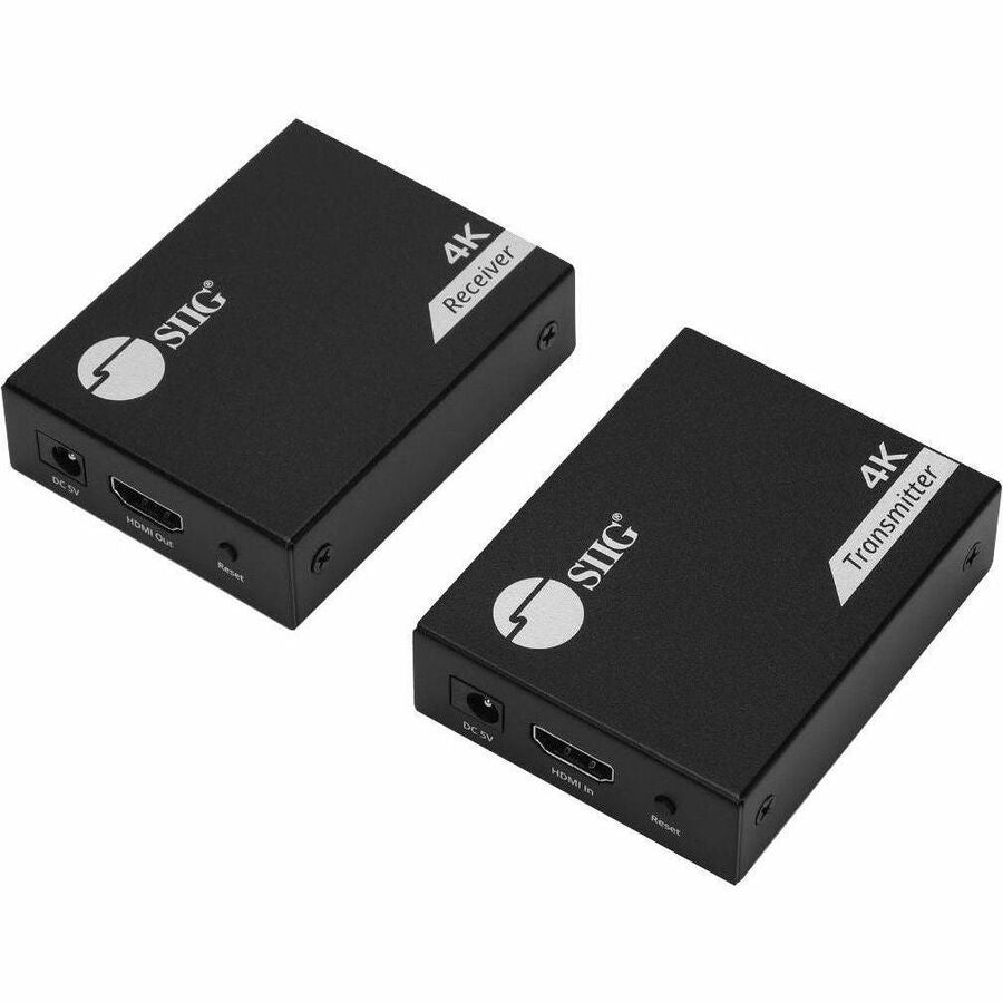 SIIG 4K HDMI USB KVM Extender over CAT6 - Up to 230 feet - Zero Latency - ESD Protection CE-H28411-S1