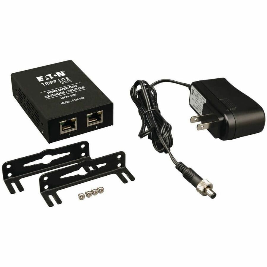 Eaton Tripp Lite Series 2-Port HDMI over Cat5/6 Extender/Splitter, Box-Style Transmitter for Video/Audio, Up to 150 ft. (45 m), TAA B126-002