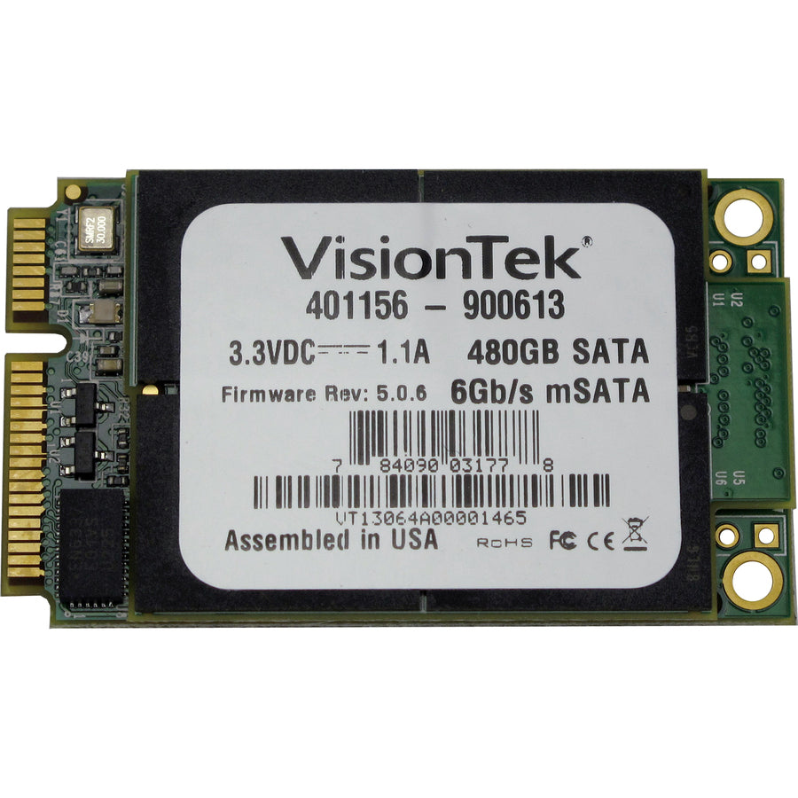 VisionTek 480GB mSATA SATAIII Internal SSD 900613