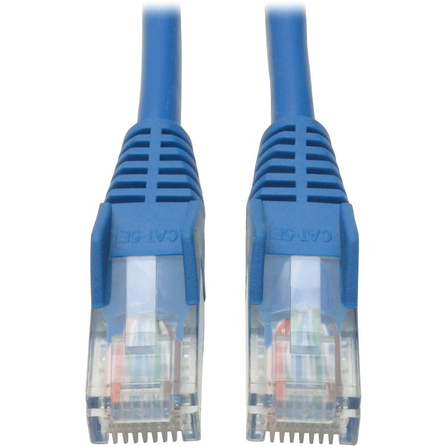 Eaton Tripp Lite Series Cat5e 350 MHz Snagless Molded (UTP) Ethernet Cable (RJ45 M/M), PoE - Blue, 100 ft. (30.5 m) N001-100-BL