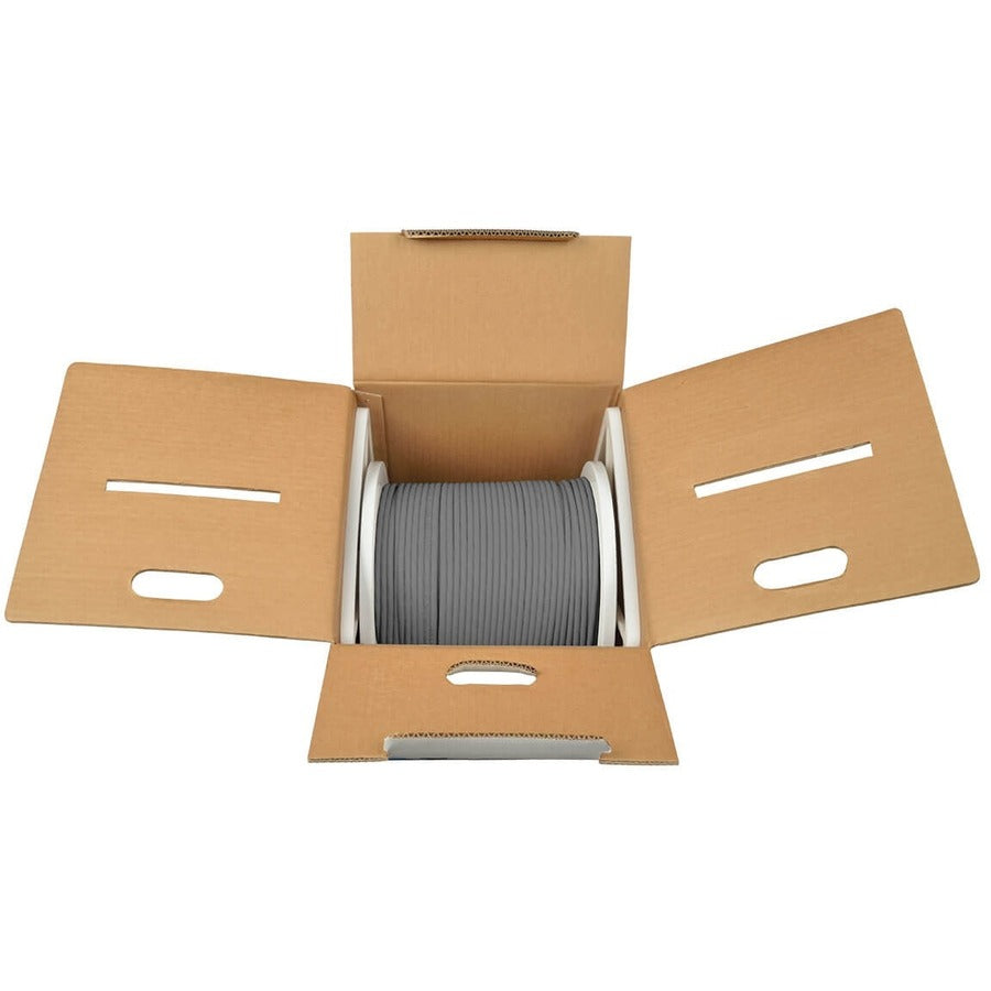 Eaton Tripp Lite Series Cat6 Gigabit Solid Core UTP PVC Bulk Ethernet Cable, Gray, 1000 ft. (304.8 m), TAA N222-01K-GY