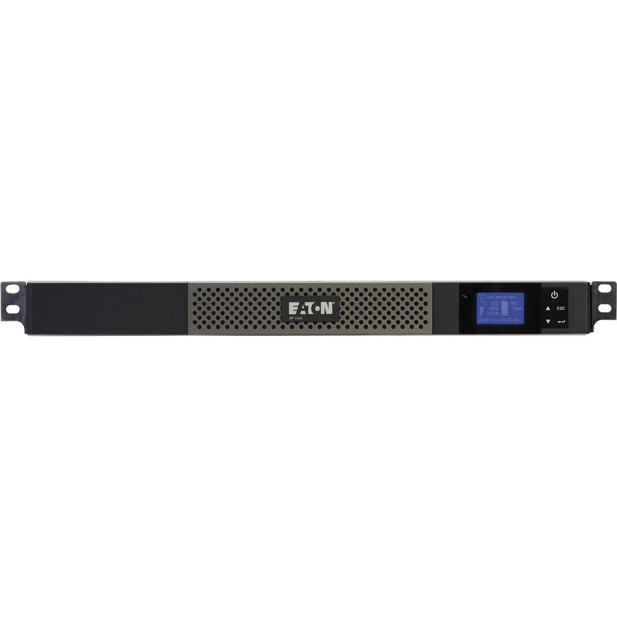 Eaton 5P 1440VA 1100W 120V Line-Interactive UPS, 5-15P, 5x 5-15R Outlets, True Sine Wave, Cybersecure Network Card Option, 1U - Battery Backup 5P1500R