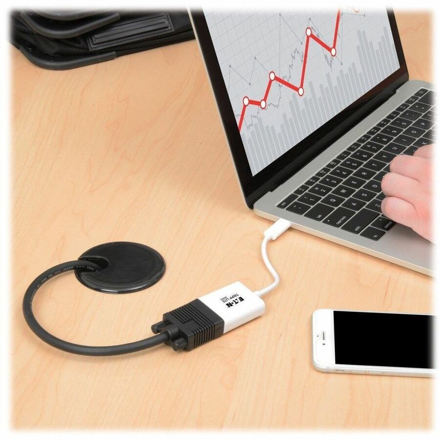 Eaton Tripp Lite Series USB-C to VGA Adapter with Alternate Mode - DP 1.2 U444-06N-VGA-AM