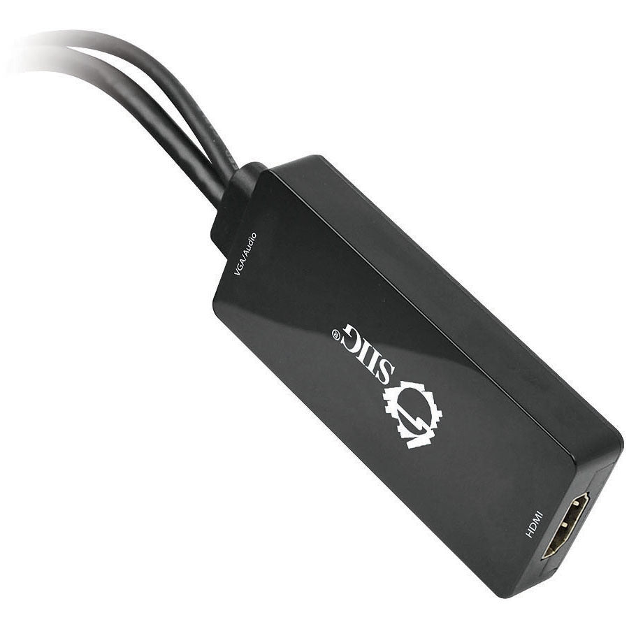SIIG Portable VGA & USB Audio to HDMI Converter CE-VG0U11-S1