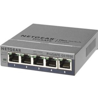 Netgear ProSafe Plus Switch, 5-Port Gigabit Ethernet GS105E-200NAS