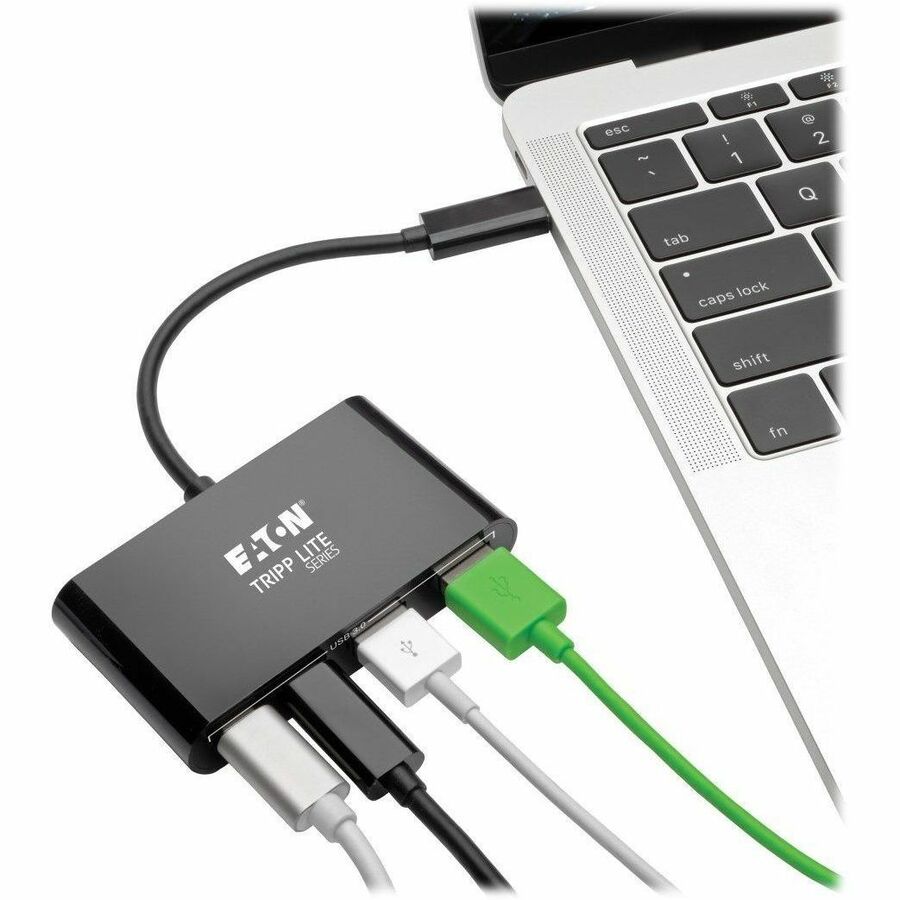 Eaton Tripp Lite Series 4-Port USB-C Hub, USB 3.x (5Gbps), 2x USB-A, 2x USB-C, Black U460-004-2A2CB