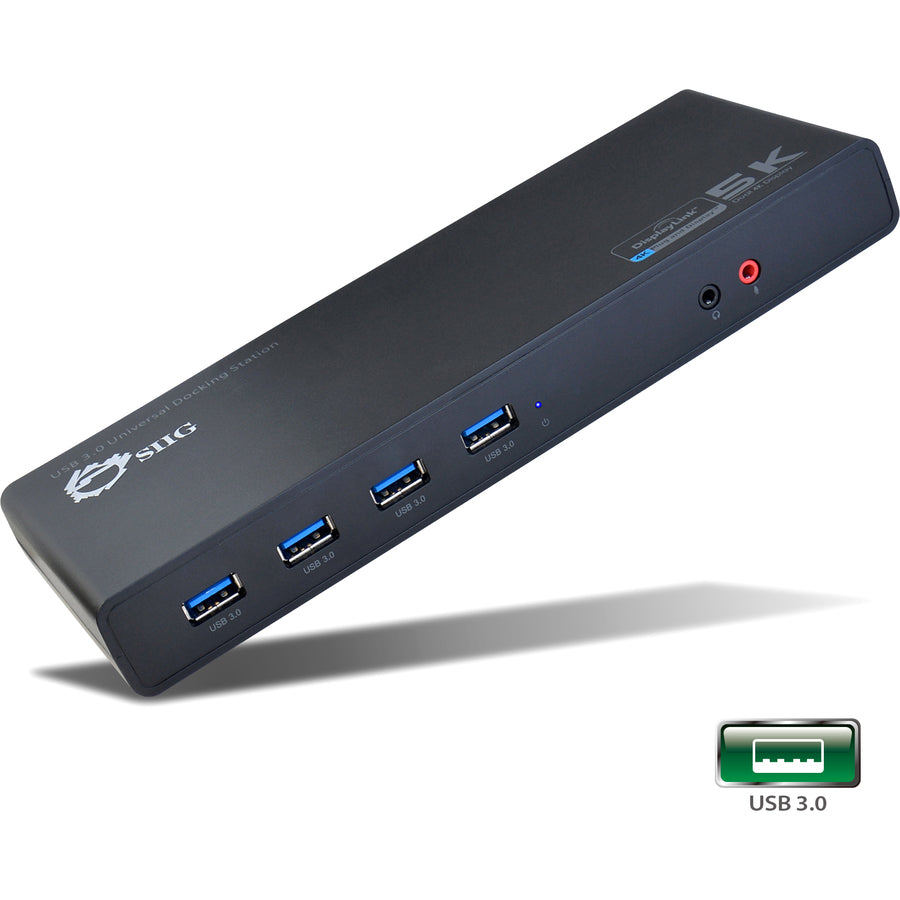 SIIG USB 3.0 4K Dual Video Docking Station JU-DK0411-S1