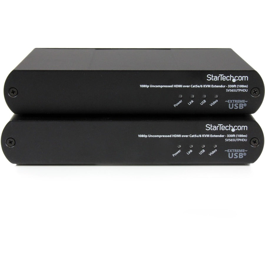 StarTech.com USB HDMI over Cat 5e / Cat 6 KVM Console Extender w/ 1080p Uncompressed Video - 330ft (100m) SV565UTPHDU