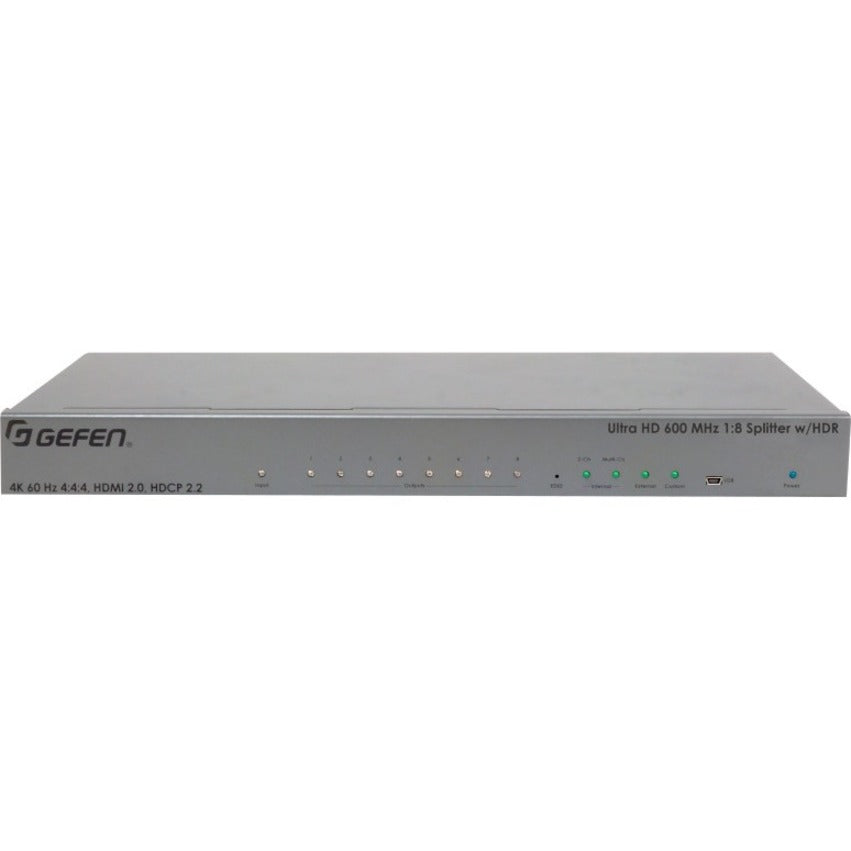 Gefen Ultra HD 600 MHz 1:8 Splitter for HDMI w/ HDR EXT-UHD600-18
