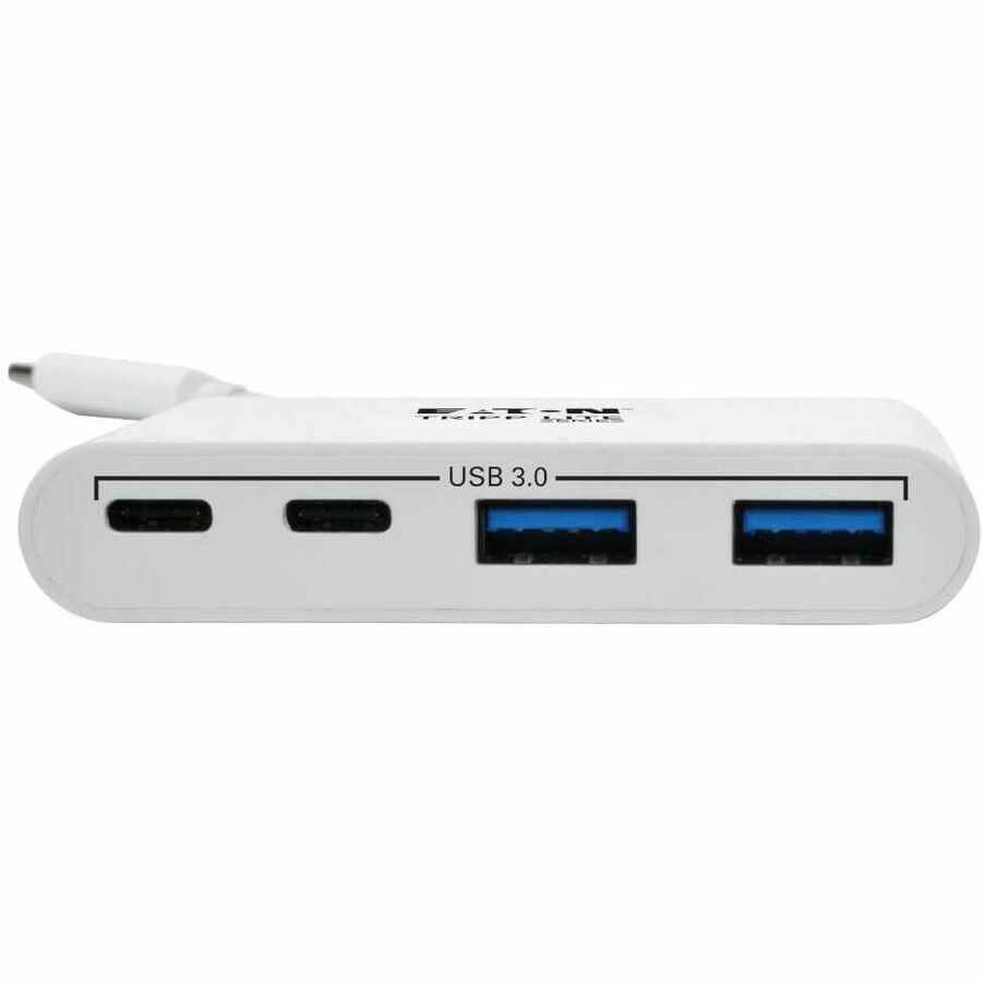 Eaton Tripp Lite Series 4-Port USB-C Hub, USB 3.x (5Gbps), 2x USB-A, 2x USB-C, White U460-004-2A2C