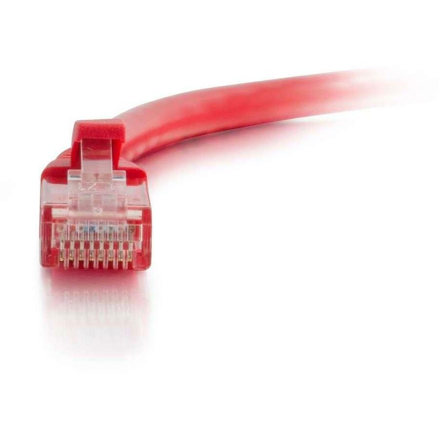 C2G 50ft Cat6 Unshielded Ethernet Cable - Cat 6 Network Patch Cable - Red 27186